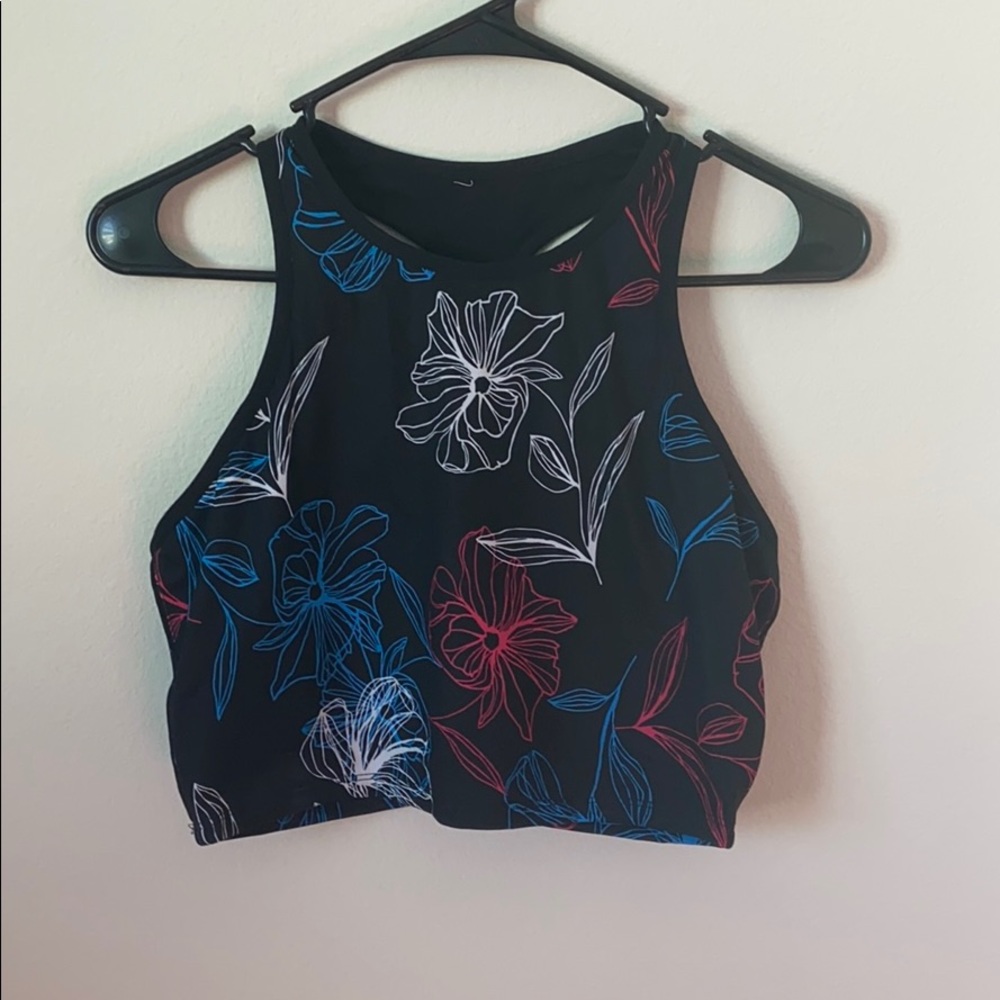 Fabletics floral sports bra